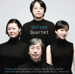 [중고] Unison Quartet (유니슨 퀄텟) / Haydn: String Quartet No. 62 Kaiser &amp; Dvorak: String Quartet No. 126 American (ekld0851)