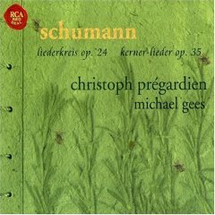 [중고] Christoph Pregardien, Michael Gees / Schumann : Liederkreis Op. 24, Kerner-Lieder Op.35 (Digipack수입/74321732352)