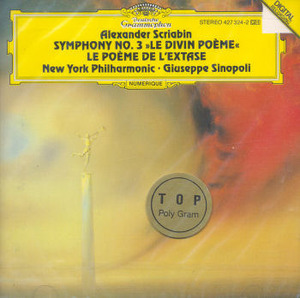 [중고] Giuseppe Sinopoli / Scriabin : Symphony No.3 Le Divin Poeme, Le Poeme De L&#039;Extase (dg0921)