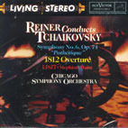 [중고] Fritz Reiner / Tchaikovsky : Symphony No.6 Op.74 &#039;Pathetique&#039;, 1812 Overture Op.49, Liszt : Mephisto Waltz (수입/09026612462)
