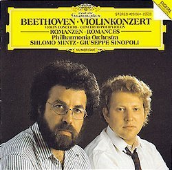 [중고] Shlomo Mintz, Giuseppe Sinopoli / Beethoven: Violin Concerto in D major Op.61, Romance Nos.1, 2 (수입/4230642)