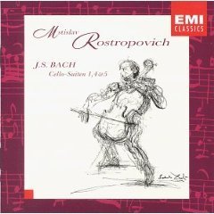 [중고] Mstislav Rostropovich / Bach: Cello Suites Nos. 1, 4, 5 (724355536427)