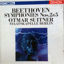 [중고] Beethoven : Symphonies Nos. 2&amp;5 / Suitner, Staatskapelle Berlin (수입/33c377696)