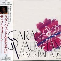 [중고] Sarah Vaughan(사라 본) / Sings Ballads (일본수입)