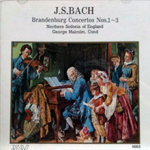 [중고] George Malcolm / J.S.Bach : Brandenburg Concertos Nos. 1/2/3 (0003)