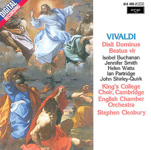 Stephen Cleobury / Vivaldi: Dixit Dominus Choir of King&#039;s College - Cambridge (미개봉/수입/argo4144952)