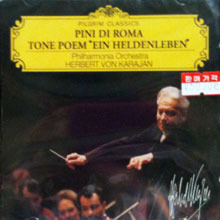 Herbert Von Karajan / Respighi : Pini di Roma, Strauss : Tone Poem &quot;Ein Heldenleben&quot; op. 40 (미개봉/nis8023)