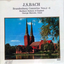[중고] George Malcolm / J.S. Bach : Brandenburg Concertos Nos. 4/5/6 (0004)