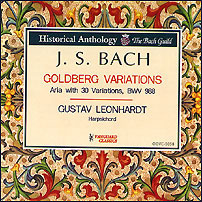 [중고] Gustav Leonhardt / J.S. Bach : Goldberg Variations (oovc5058)