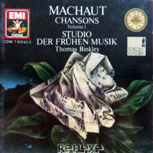 Thomas Binkley / Guillaume De Machaut : Chansons, Vol. 1, Studio Der Fruhen Musik (미개봉/수입/cdm7631422)