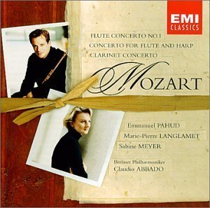 [중고] Sabine Meyer, Emmanuel Pahud, Claudio Abbado / Mozart : Flute Concerto No.1 K.313, Concerto For Flute And Harp K.299, Clarinet Concerto K.622 (모차르트 : 플루트 협주곡 1번, 플루트와 하프를 위한 협주곡, 클라리넷 협주곡/수입/724355712820)