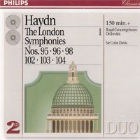 Colin Davis / Haydn : Nos.95,96,98,102,103,104 (2CD/수입/미개봉/4426112)