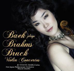 백주영 / Brahms : Concerto for Violin Op.77 &amp; Bruch : Concerto for Violin No.1 Op.26 (브람스 : 바이올린 협주곡 &amp; 브루흐 : 바이올린 협주곡 1번/미개봉/vdcd6192)