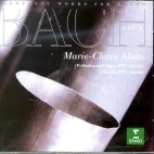 Marie-Claire Alain / Bach : Praludien Und Fugen Bwv548, Complete Works For Organ Vol.1 (수입/미개봉/4509967182)
