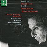 Daniel Barenboim / Beethoven : Missa Solemnis Op.123 (베토벤 : 장엄 미사/수입/미개봉/4509917312)