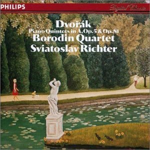 [중고] Sviatoslav Richter, Borodin Quartet / Dvorak : Piano Quintets in A major, Op.5, 81 (드보르작 : 피아노 오중주 A장조 작품5, 81/수입/4124292)