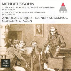 [중고] Andreas Staier, Rainer Kussmaul / Mendelssohn : Concerto for Piano and Stings, Concerto for Violin Piano and Stings (멘델스존 : 바이올린과 현악 협주곡, 바이올린 피아노와 현악 협주곡/수입/0630131522)
