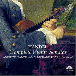 [중고] Andrew Manze, Richard Egarr / Handel : Complete Violin Sonatas (헨델 : 바이올린 소나타 전곡집/수입/hmu907259)