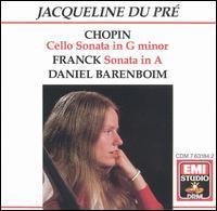 [중고] Jacqueline du Pre, Daniel Barenboim / Chopin: Cello Sonata in G Minor, Franck: Sonata in A (쇼팽, 푸랑크 - 첼로 소나타/수입/cdm7631842)