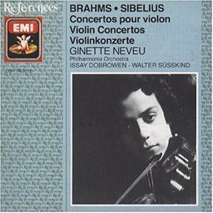 [중고] Ginette Neveu, Issay Dobrowen, Walter Susskind / Brahms, Sibelius : Violin Concertos (브람스, 시벨리우스 : 바이올린 협주곡/수입/cdh7610112)