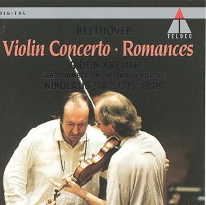 [중고] Gidon Kremer, Nikolaus Harnoncourt / Beethoven : Violin Concerto Op.61, Romance No.1 Op.40, No.2 Op.50 (베토벤 : 바이올린 협주곡, 로망스 1,2번/9031748812)