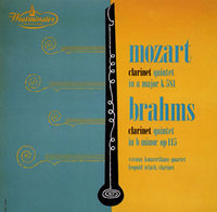 [중고] Leopold Wlach, Vienna Konzerthaus Quartet / Mozart : Clarinet Quintet K.581, Brahms : Clarinet Quintet Op.115 (모차르트, 브람스 : 클라리넷 오중주/일본수입/mvcw19020)