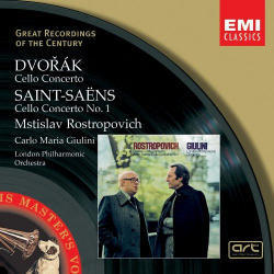 Mstislav Rostropovich, Carlo Maria Giulini / Dvorak, Saint-Saens : Cello Concertos (드보르작, 생상 : 첼로 협주곡/수입/미개봉/724356759428)