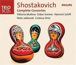Viktoria Mullova, Gidon Kremer, Heinrich Schiff, Andre Previn / Shostakovich : Complete Concertos - Violin Concerto No.1-2, Cello Concerto No.1-2, Piano Concerto (3CD/수입/미개봉/4752602)