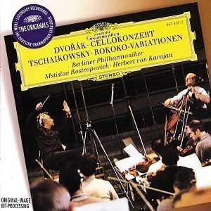 Mstislav Rostropovic, Herbert Von Karajan / Dvorak : Cello Concerto in B minor Op.104, Tchaikovsky : Variations on a Rococo Theme Op.33 (수입/미개봉/4474132)
