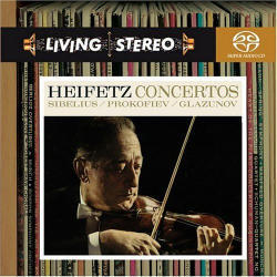 [중고] Jascha Heifetz / Sibelius, Glazunov &amp; Prokofiev : Violin Concertos (SACD/수입/82876663722)
