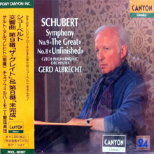 Gerd Albrecht / Schubert : Symphony No. 9 &#039;the Great&#039;, No.8 &#039;unfinished&#039; (일본수입/미개봉/pccl00287)