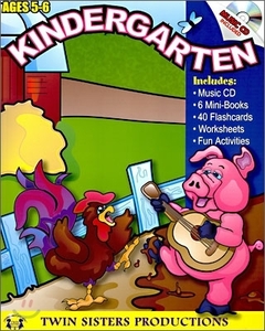 V.A. / Kindergarten - Music Cd &amp; 96page Color Workbook (DVD사이즈/미개봉)