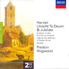 [중고] Emma Kirkby, Simon Preston, Christoper Hogwood / Handel: Te Deum, Jubilate, Etc (2CD/수입/4580722)