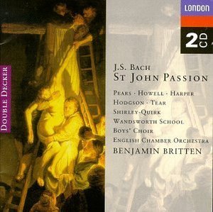 [중고] Benjamin Britten / J.S. Bach : St. John Passion, BWV 245 (2CD/수입/4438592)