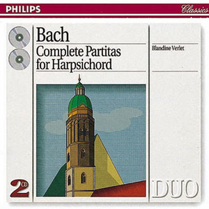 [중고] Blandine Verlet / Bach : Complete Partitas for Harpsichord BWV825 - 831 (2CD/dp2772)
