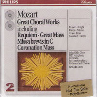 [중고] Colin Davis / Mozart : Great Choral Works (2CD/dp2749)