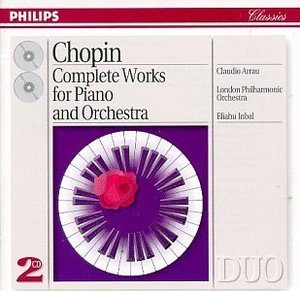 [중고] Claudio Arrau, Eliahu Inbal / Chopin : Complete Worksw For Piano And Orchestra, Arrau (2CD/dp2707)