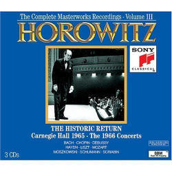 [중고] Vladimir Horowitz / The Historic Return Carnegie Hall 1965, The 1966 Concerts (3CD/cc3k7370/s3k53461)