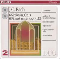[중고] Eduard Melkus, Neville Marriner / J.C. Bach: 6 Sinfonias, Op.3, 6 Piano Concertos Op.13 (2CD/dp4723)