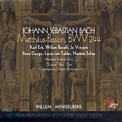 [중고] Willem Mengelberg / Bach : Matthaus-Passion, BWV244 (3CD/하드커버없음-가격인하/gi2048)