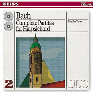 Blandine Verlet / Bach : Complete Partitas for Harpsichord BWV825 - 831 (미개봉/2CD/dp2772)