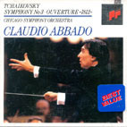 Abbado / Tchaikovsky : Symphony No.3 Overture 1812 (수입/미개봉/sk45939)