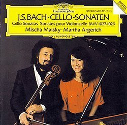 Mischa Maisky, Martha Argerich / Bach : Cello Sonatas BWV 1027 - 1029 (미개봉/dg0592)