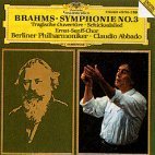 Claudio Abbado / Brahms : Symphony No.3, Tragic Overture (미개봉/dg1157)