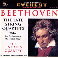 Fine Arts Quartet / Beethoven : The Late Quartets Vol.3 (미개봉/oovc5091)