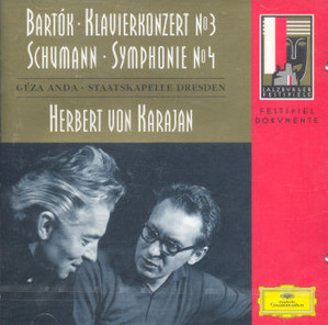 Herbert Von Karajan, Geza Anda / Bartok : Piano Concerto No.3, Schumann : Symphony No.4 (바르톡 : 피아노 협주곡 3번, 슈만 : 교향곡 4번/미개봉/dg3781)