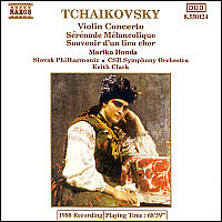 [중고] Keith Clark, Mariko Honda / Tchaikovsky : Violin Concerto Op.35, Serenade Melancolique Op.26 (수입/8550124)