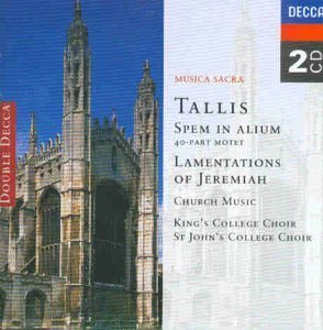 David Willcocks, George Guest, Stephen Cleobury / Tallis : Spem In Alium, Lamentations (수입/미개봉/2CD/4550292)