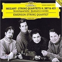 Emerson String Quartet / Mozart : String Quartets K.387, K.421 (모차르트 : 현악 사중주 작품 387, 421/미개봉/dg2502)