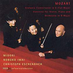 Midori, Nobuko Imai, Christoph Eschenbach / Mozart : Sinfonia Concertante K.364, Violin Concerto K.58 (미개봉/cck8070)